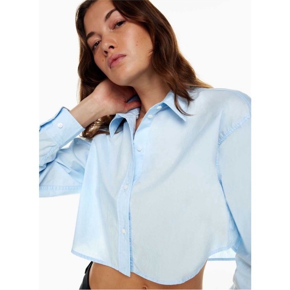 Aritzia Sunday Best Poppy Poplin button down shirt - Picture 2 of 10